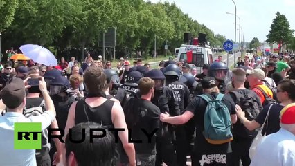 Germany: Antifa clash with police, forcing far-right march to turn back
