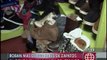 VMT: Ladrones fueron captados robando 300 zapatillas dentro de mercado