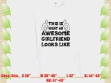 Awesome Girlfriend Sweatshirt Jumper Valentines Day Gift Xmas Birthday Present H
