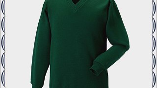 New Russell Collection V-neck Sweatshirt Mens Sweater Pullover Jumper Top L