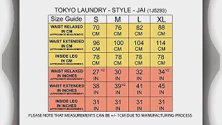 Tokyo Laundry 1F5293 Pants Indigo L