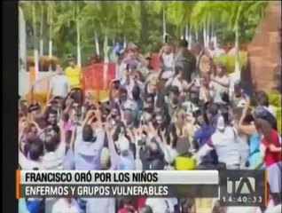 El papa Francisco oró por los niños enfermos y grupos vulnerables