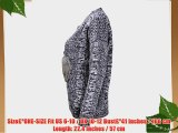 Women's Furry Owl Chunky Textured Yarn Casual Pullover Jumper Animal Sweater (Grey)