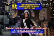 Ximena Navarrete con David Letterman (Subtitulado)