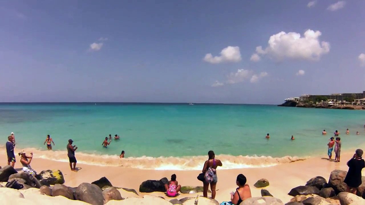 TNCM St. Maarten KLM Boeing 747-400 Landing Maho Beach