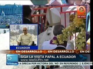 Más de un millón de ecuatorianos acuden a misa del papa Francisco