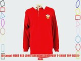 [X-Large] MENS RED LONG SLEEVE WELSH RUGBY T-SHIRT TOP SIZE S-XXXL