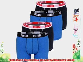 Puma Men's Boxers blue blau/navy/blau/navy Size:M