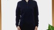 Glenmuir Ladies' Zip Neck Lined Performance Golf Jumper with Contrast Coverstitch Detail and