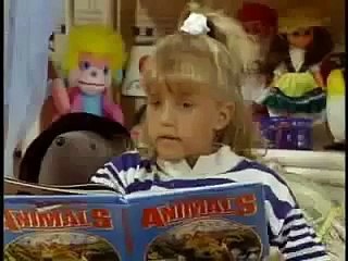 Full House: Michelle is learning to tie her shoes