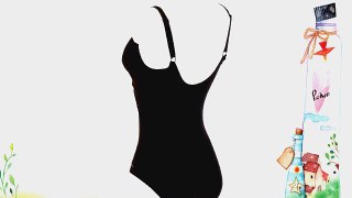 Zoggs Women's Monochrome Retro Adj Scoopback Swimming Costume - Black 44 Inch