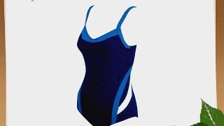 Zoggs Women's Ocean Bloom Adj Classicback Swimming Costume - Navy/Blue/White 38FF Inch