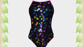 The Finals Girls Funnies Splat Swimsuit - Black and Multi Metallic Size 32