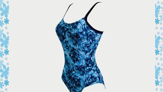 Zoggs Women's Ocean Bloom Adj Scoopback Swimming Costume - Navy 38 Inch