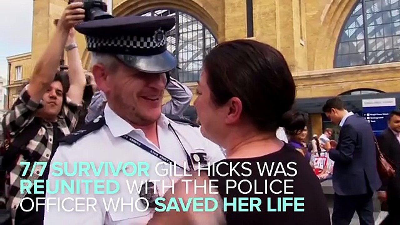 7/7 Survivor Reunited With The Police Officer Who Saved Her Life ten years ago