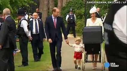 Princess Charlotte charms at christening - Dailymotion