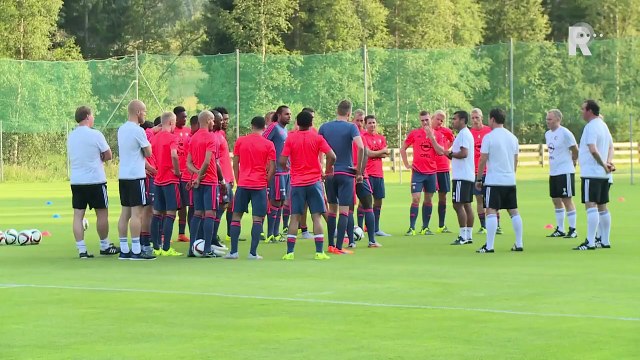 06-07-2015 Feyenoord werkt eerste training af in Seefeld
