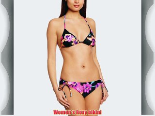 Roxy Women's Spring Fling Floral Bikini True Black Small