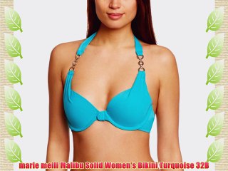 marie meili Malibu Solid Women's Bikini Turquoise 32B