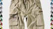 Army Cargo Combat Military Mens Paratrooper Shorts Prewashed Cotton Khaki