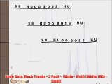 Hugo Boss Black Trunks - 3 Pack -  White - Wei? (White 100) - Small