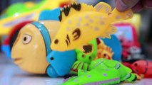 KID TOY Cartoons about trucks and cars for BABY. Learn 15 wild animals in English!