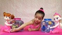 Giant Princess Kinder Surprise Eggs Disney Frozen Elsa Anna Minnie Mickey Play-Doh Huevos Sorpresa