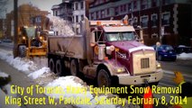 HiMY SYeD -- Heavy Equipment Snow Removal, King Street W, Parkdale Toronto, Saturday February 8 2014