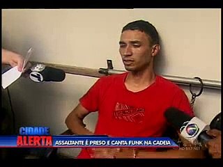 BANDIDO CANTA FUNK NA DELEGACIA E APRESENTADOR MANDA RESPOSTA