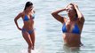 Eva Longoria Stuns in a Blue Bikini