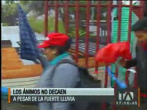 voluntarios dieron la bienvenida a los primeros fieles en el Bicentenario