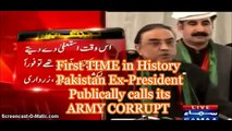 Indians Can't Believe : Pakistan Ex-President  Publicly calls its ARMY CORRUPT