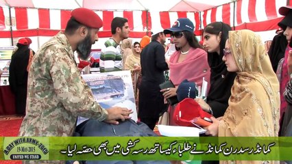 Students of Balochistan University Enjoying With Pakistan Army