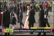 Papa Francisco llegó a Ecuador en el inicio de su gira por Sudamérica
