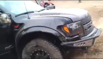 Ford Raptor jumps 90 feet - How to destroy a Ford Raptor in seconds