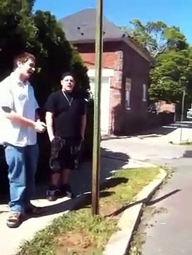 Fat 19 yr old boy gets owned by 15 yr old