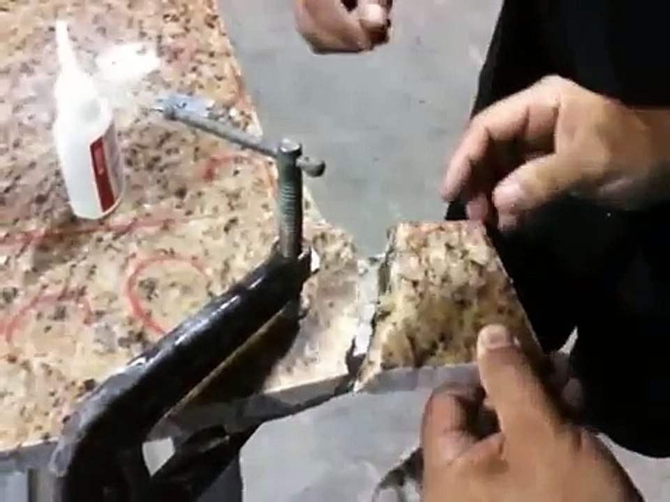 Best Granite / Marble / Quartz repair ever with Instantbond Super Glue Adhesive