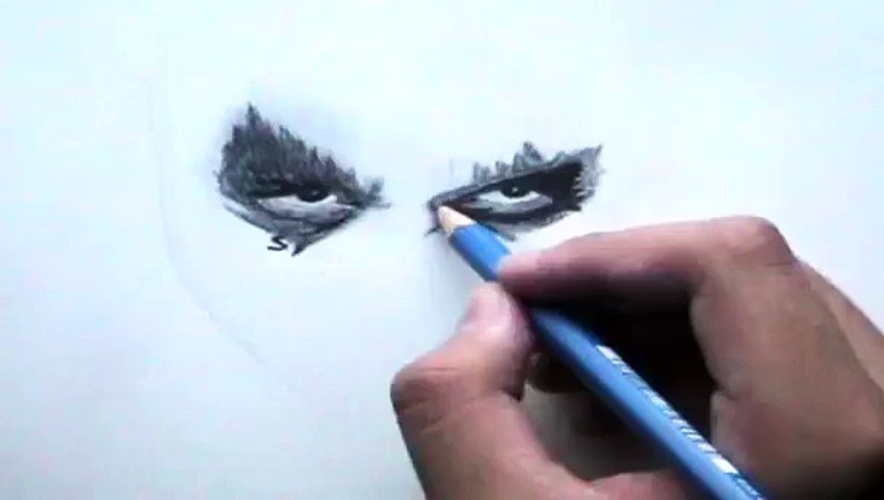 Drawing Heath Ledgers Joker The Dark Knight Video Dailymotion