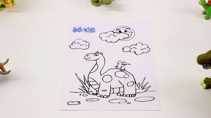 Bande von Dinosauriern