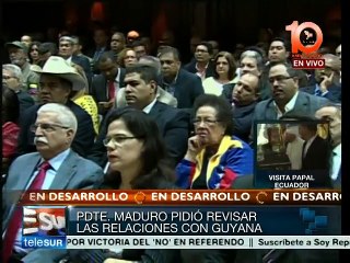 Maduro reitera amistad y respeto al pueblo de Guyana