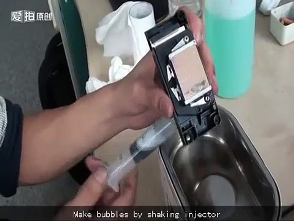 how to clean EPSON head by manual