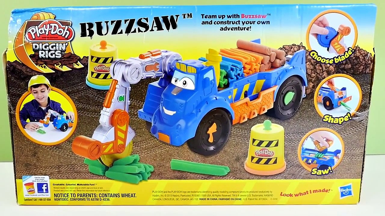 Play Doh Buzzsaw Diggin Rigs Construction Truck Peppa Pig Hello Kitty ...