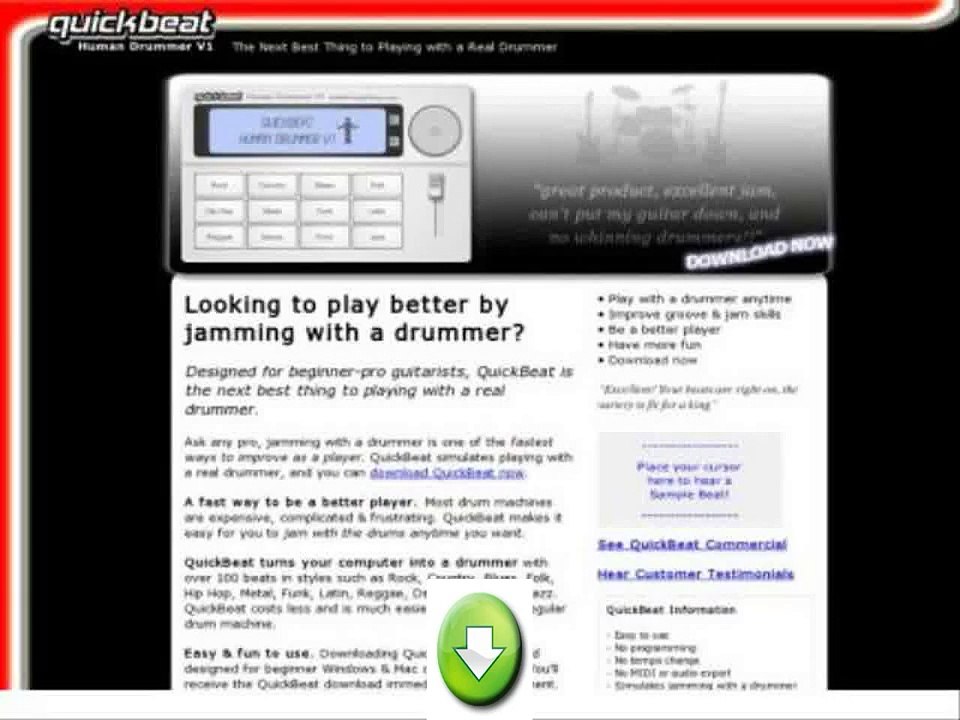 Human Drum Machine For Acoustic, Electric Guitar, Bass & All Musicians