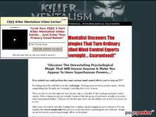 The Killer Mentalism Manuscript - Converts 1 In 15 - Proof Below