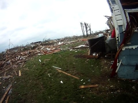 4/27/2011 Tuscaloosa Tornado Damage Minutes after a F5 Tornado Destroyed 30% of this City.