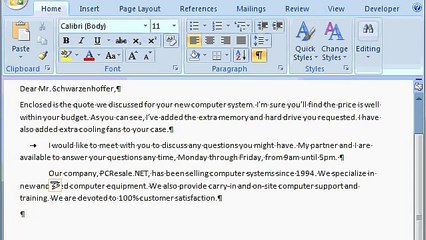 Microsoft Word 2007 Tutorial - part 06 out of 13