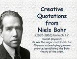 Creative Quotations from Niels Bohr for Oct 7