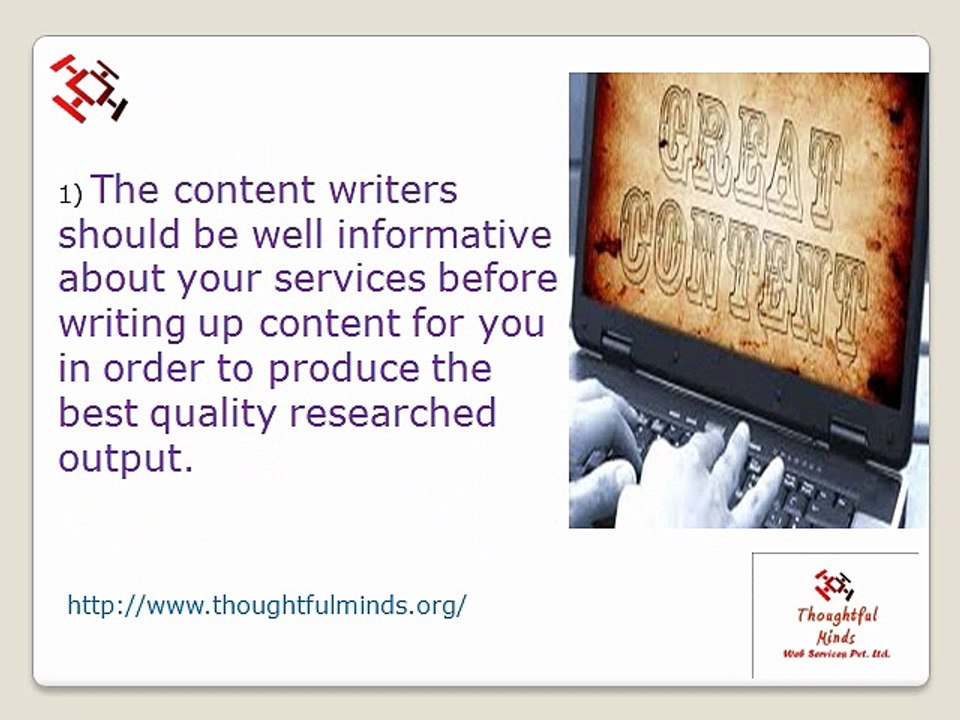 Content writing company in India