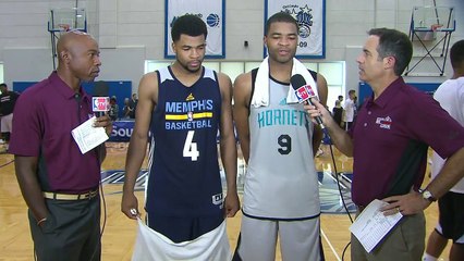 Harrison Brothers Interview _ Grizzlies vs Hornets _ July 5, 2015 _ 2015 NBA Summer League