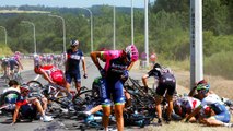 20 Riders Pile up in Massive Tour de France Crash